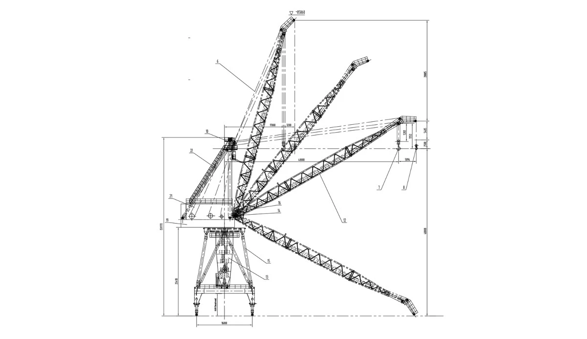 Level Luffing Crane Level Luffing Crane