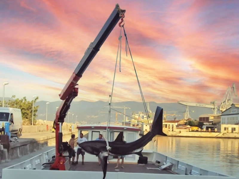 Fishing Operations with Professional Fishing Cranes Fishing Operations with Professional Fishing Cranes