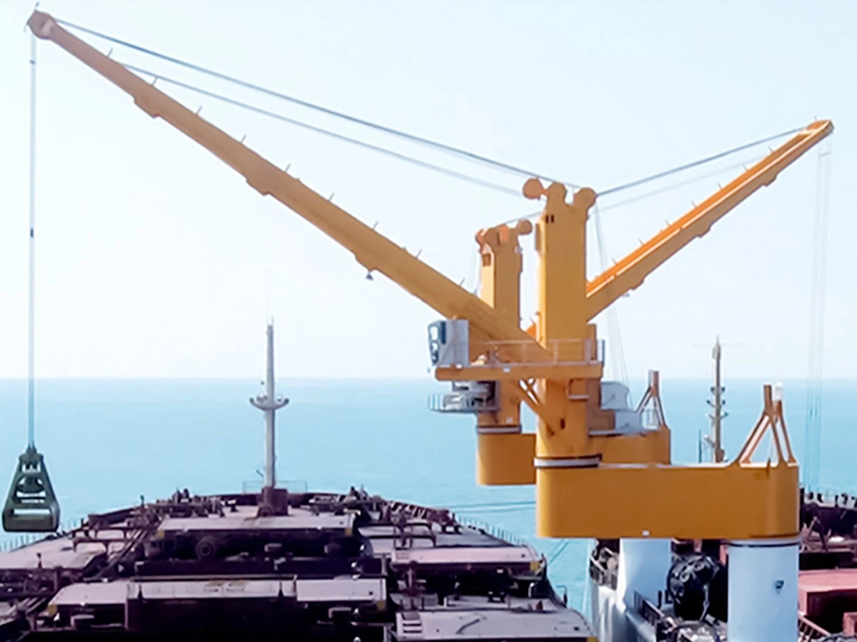 marine eccentric boom crane marine eccentric boom crane